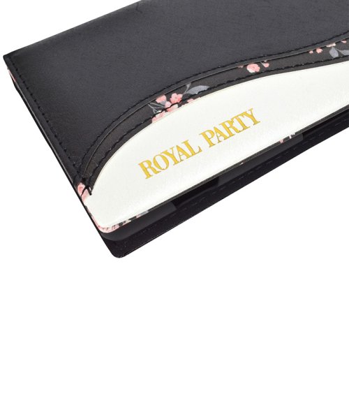 ROYAL PARTY(ロイヤルパーティー)/スマホケース xperia ケース Xperia1 ロイヤルパーティー RoyalParty WAVE BLACK 手帳型ケース android/img12