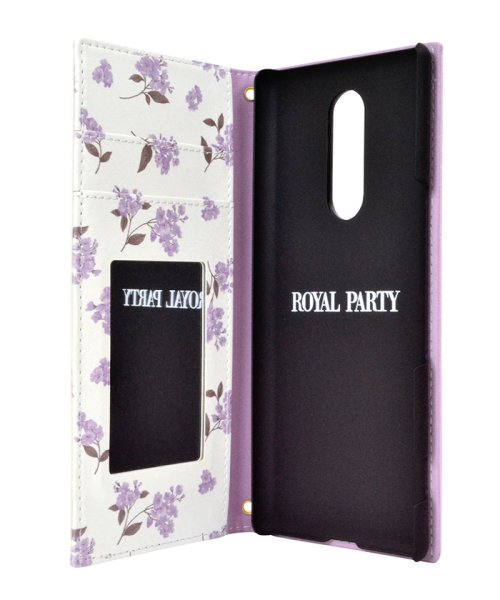 ROYAL PARTY(ロイヤルパーティー)/スマホケース xperia ケース Xperia1 ロイヤルパーティー RoyalParty WAVE LAVENDER 手帳型ケース android/img03