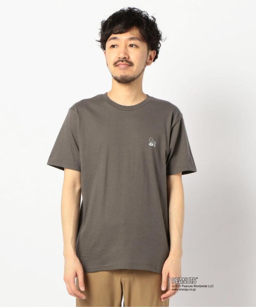 GLOSTER(GLOSTER)/Charlie Brown & Snoopy / チャーリー・ブラウン＆スヌーピー ワンポイント Tシャツ 半袖/img01