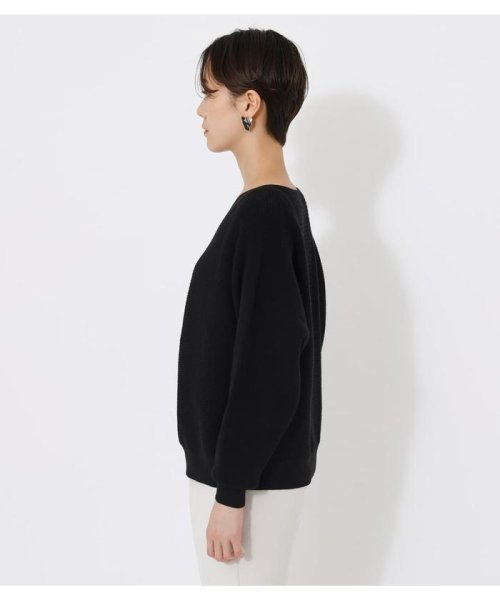 AZUL by moussy(アズールバイマウジー)/V／N GARTER DOLMAN KNIT TOPS/img12