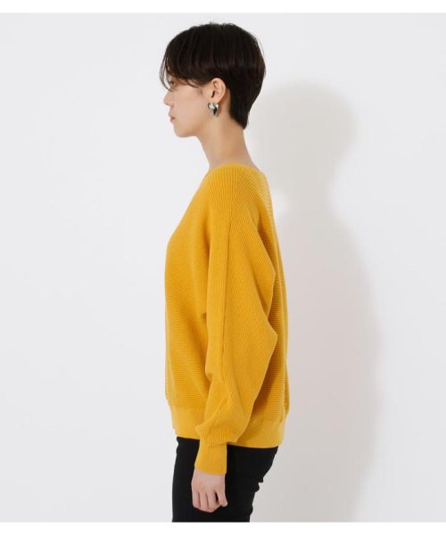 AZUL by moussy(アズールバイマウジー)/V／N GARTER DOLMAN KNIT TOPS/img20