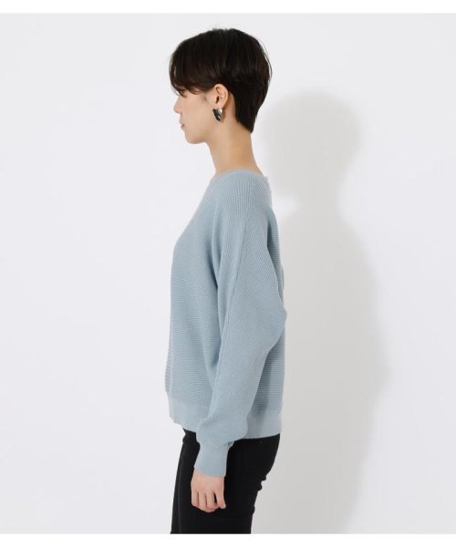 AZUL by moussy(アズールバイマウジー)/V／N GARTER DOLMAN KNIT TOPS/img36