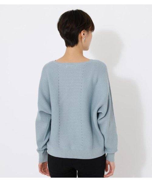 AZUL by moussy(アズールバイマウジー)/V／N GARTER DOLMAN KNIT TOPS/img37