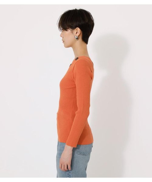 AZUL by moussy(アズールバイマウジー)/BUTTON ASYMMETRY KNIT/img19