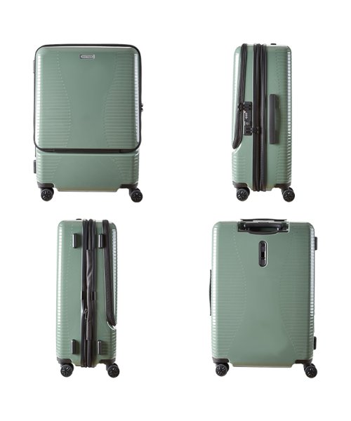 World Traveler(ワールドトラベラー)/エース ワールドトラベラー スーツケース Mサイズ 64L/74L フロントオープン ストッパー付き 拡張機能付き 軽量 ACE 06702/img05