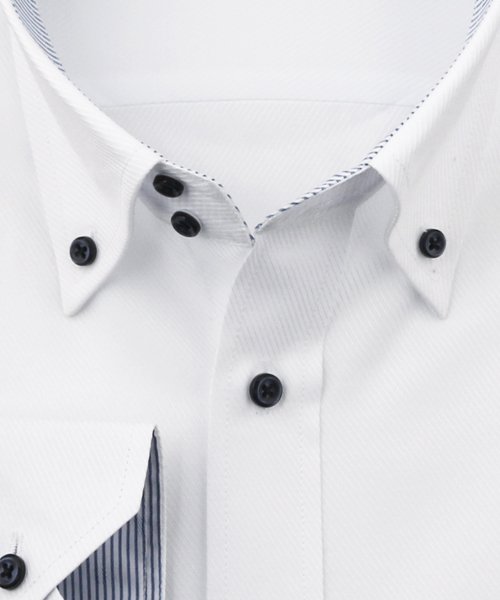 FLiC(フリック)/ワイシャツ メンズ ドゥエボットーニ ボタンダウン 長袖 形態安定 シャツ ドレスシャツ ビジネス ノーマル スリム yシャツ カッターシャツ 定番 ドビー お/img02