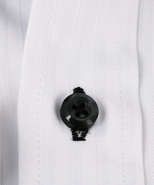 FLiC(フリック)/ワイシャツ メンズ デザイン ボタンダウン 長袖 形態安定 シャツ ドレスシャツ ビジネス ノーマル スリム yシャツ カッターシャツ 定番 ドビー 織柄 おし/img03