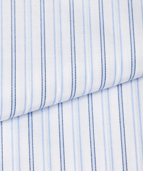 FLiC(フリック)/ワイシャツ メンズ レギュラーカラー 長袖 形態安定 シャツ ドレスシャツ ビジネス ノーマル スリム yシャツ カッターシャツ 定番 ストライプ ドビー 織柄/img04