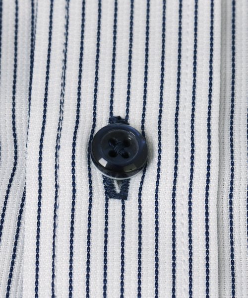 FLiC(フリック)/ワイシャツ メンズ レギュラーカラー 長袖 形態安定 シャツ ドレスシャツ ビジネス ノーマル スリム yシャツ カッターシャツ 定番 ストライプ ドビー 織柄/img03