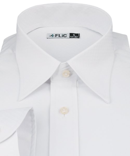 FLiC(フリック)/ワイシャツ ノーアイロン ドライ ストレッチワイシャツ メンズ 長袖 形態安定 吸水速乾 織柄 レギュラー/img02