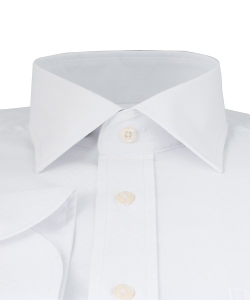 FLiC(フリック)/ワイシャツ ノーアイロン ドライ ストレッチワイシャツ メンズ 長袖 形態安定 吸水速乾 織柄 ショートワイド/img02
