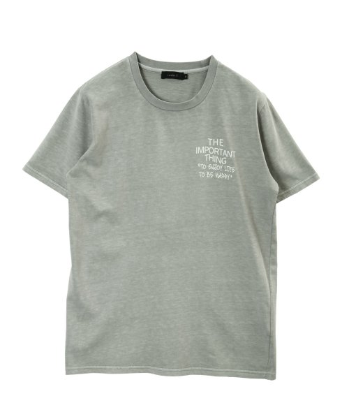 JIGGYS SHOP(ジギーズショップ)/ピグメントダイプリントＴシャツ / Tシャツ ティーシャツ 半袖 Ｖネック クルーネック /img02