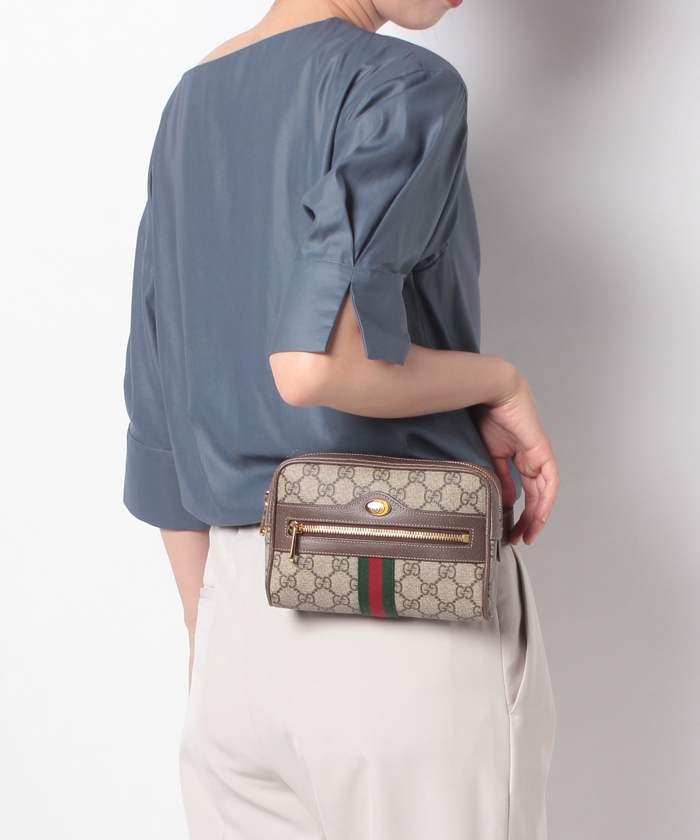 ophidia gg supreme small canvas belt bag