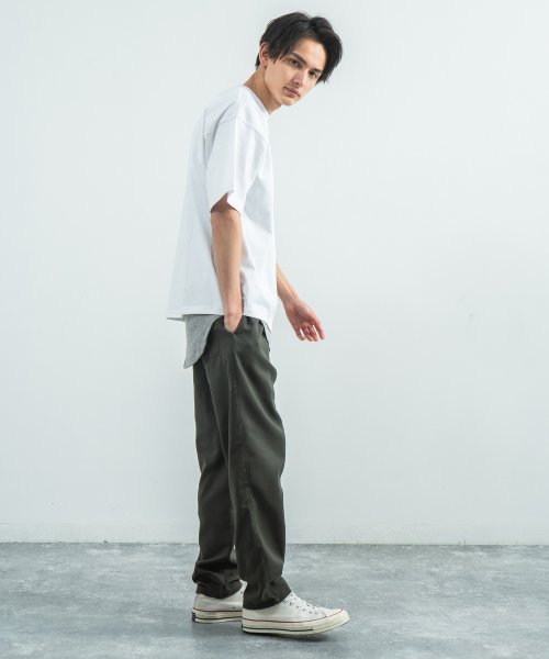 ビッグt 半袖 メンズ Tシャツ タンクトップ ロング インナー ポケット