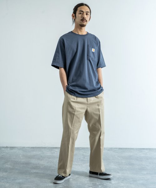 Rocky Monroe(ロッキーモンロー)/CARHARTT カーハート Tシャツ メンズ レディース K87 ポケTee 半袖 無地 ポケット ワークウェア ルーズシルエット ビッグサイズ クルーネック/img16