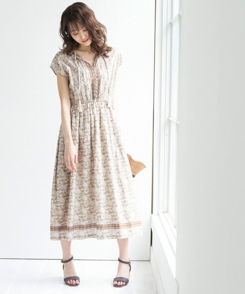Web限定 パネル花柄ワンピース ロペピクニック Rope Picnic Magaseek