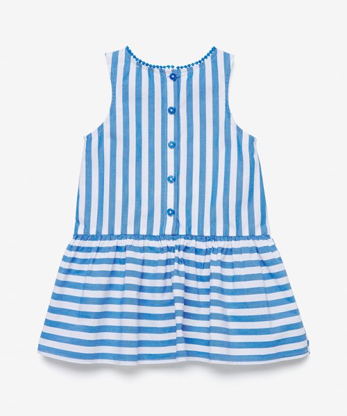 セール ポプリンストライプフレアワンピース ユナイテッド カラーズ オブ ベネトン ガールズ Benetton United Colors Of Benetton Girls Magaseek