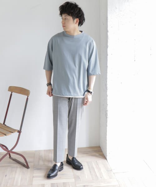 URBAN RESEARCH DOORS(アーバンリサーチドアーズ)/ダブルシルケット6分袖Tシャツ/img04