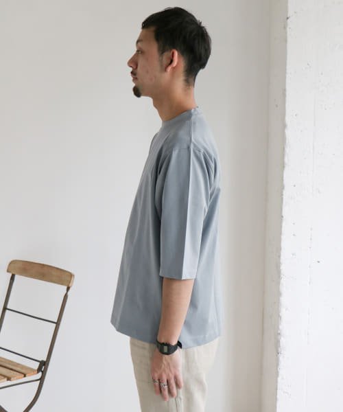 URBAN RESEARCH DOORS(アーバンリサーチドアーズ)/ダブルシルケット6分袖Tシャツ/img13