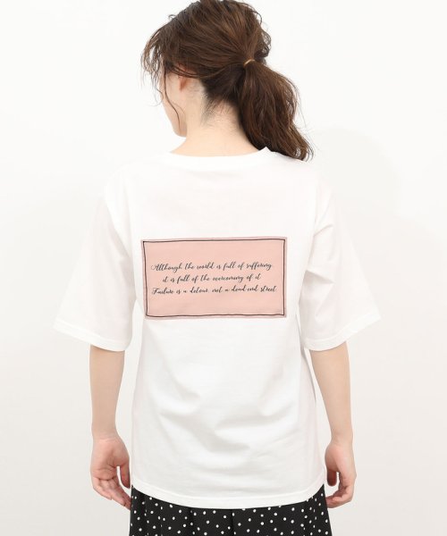 VIS(ビス)/フロント刺繍バックサテンロゴTシャツ/img02