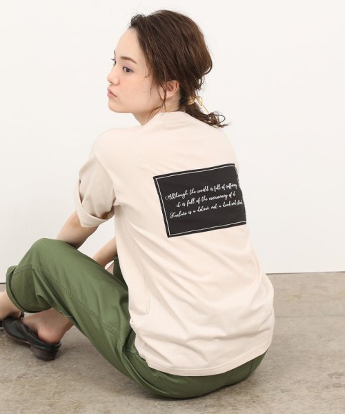 VIS(ビス)/フロント刺繍バックサテンロゴTシャツ/img11