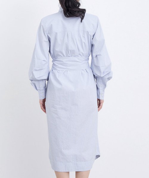 ADAM ET ROPE'(アダム　エ　ロペ)/【GANNI】 Stripe Cotton Shirts Dress/img05