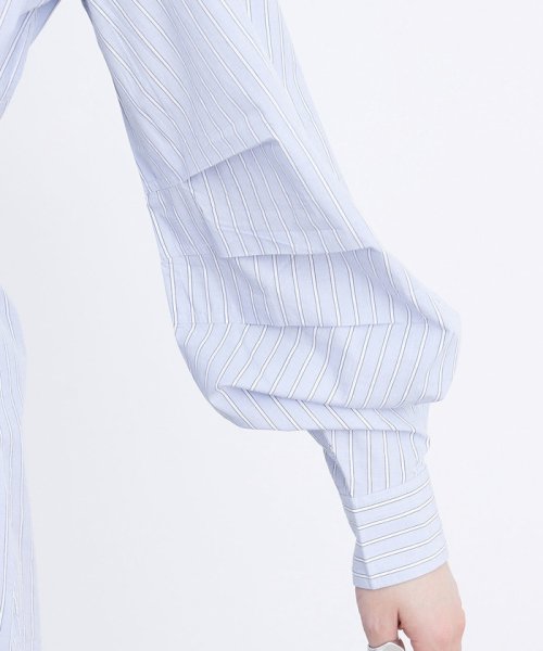 ADAM ET ROPE'(アダム　エ　ロペ)/【GANNI】 Stripe Cotton Shirts Dress/img08
