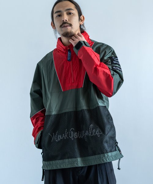 Rocky Monroe(ロッキーモンロー)/MARK GONZALES マークゴンザレス アノラックジャケット プルオーバー パーカー ライトアウター オーバーサイズ ドロップショルダー ルーズ ナイロン/img13