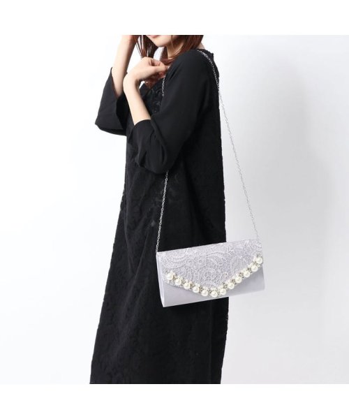 スタイルブロック Styleblock 結婚式二次会大小パールレース重ねクラッチバッグパーティーバッグ シャンパンゴールド 501845301 スタイルブロック Styleblock Magaseek