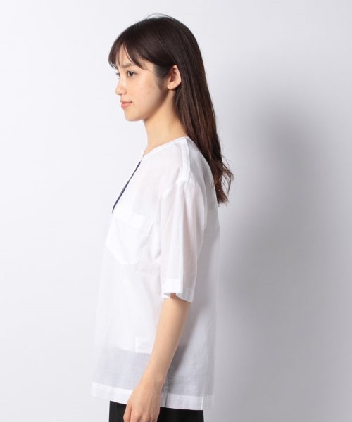 BENETTON (women)(ベネトン（レディース）)/コットン半袖ノーカラーシャツ・ブラウス/img10