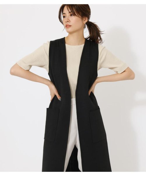 AZUL by moussy(アズールバイマウジー)/BACK BELT KNIT VEST/img02