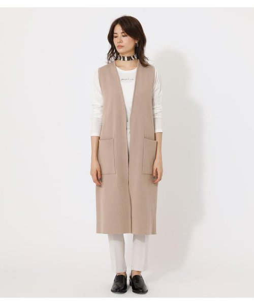AZUL by moussy(アズールバイマウジー)/BACK BELT KNIT VEST/img11