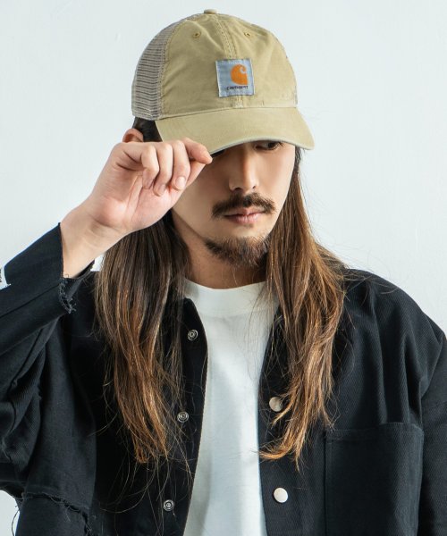 Rocky Monroe(ロッキーモンロー)/CARHARTT カーハート ベースボールキャップ 帽子 メンズ レディース スナップバック 6パネル メッシュ ストリート ワーク カジュアル ダック生地 綿/img12