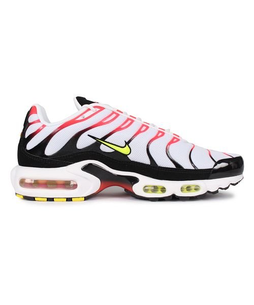 NIKE AIR MAX PLUS ナイキ エアマックス プラス スニーカー メンズ ホワイト 白 CI3714-100(503107552) ナイキ(NIKE) MAGASEEK ナイキ NIKE フリー 白色 ホワイト 赤 レッド ディープ 青色 ブルー 黒色 ブラック