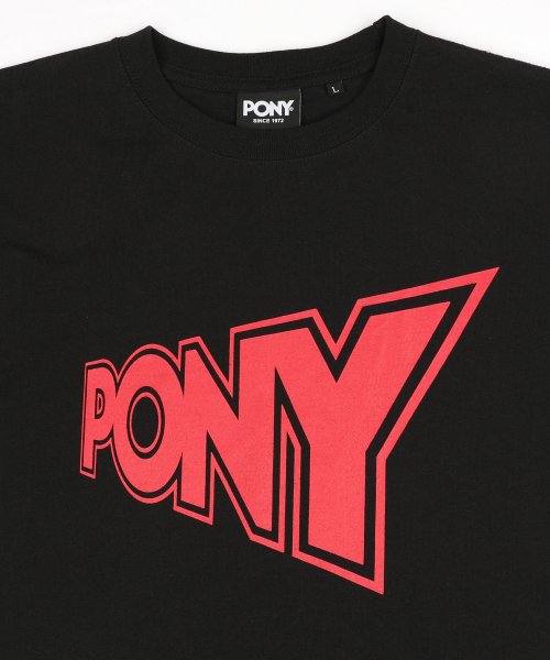 Rocky Monroe(ロッキーモンロー)/PONY ポニー 半袖Tシャツ メンズ レディース ユニセックス プリント ブランドロゴ エンボス加工 ボックス さがら刺繍 ビッグシルエット 米綿 USAコッ/img22