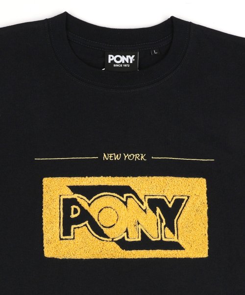 Rocky Monroe(ロッキーモンロー)/PONY ポニー 半袖Tシャツ メンズ レディース ユニセックス プリント ブランドロゴ エンボス加工 ボックス さがら刺繍 ビッグシルエット 米綿 USAコッ/img47