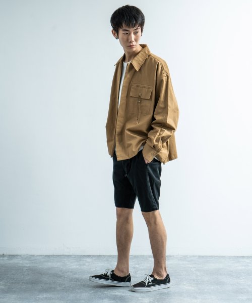 Rocky Monroe(ロッキーモンロー)/KANGOL カンゴール ハーフパンツ メンズ レディース ショートパンツ 半パン 短パン ショーツ 膝上 クライミングパンツ 黒 無地 ツイル シンプル カジ/img05