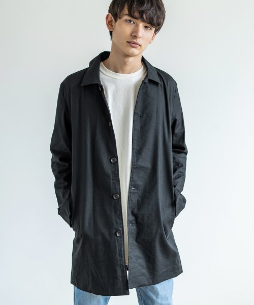ステンカラーコート メンズ アウター リネン 綿麻 スプリングコート ストレッチ シャツコート ショップコート ビジネス ネイビー Rd Ghost アールディ ロッキーモンロー Rocky Monroe Magaseek ステンカラーコート メンズ アウター リネン 綿麻 スプリングコート ストレッチ シャツコート ショップコート ビジネス ネイビー Rd Ghost アールディ ロッキーモンロー Rocky Monroe Magaseek