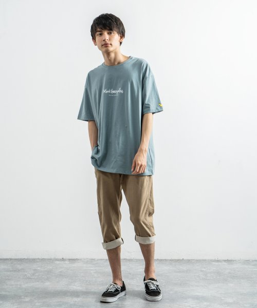 クロップドパンツ メンズ ペインターパンツ 夏 9分 綿麻 コットンリネン 無地 薄手 涼感 日本製 国産 Rd Ghost アールディ ゴースト 2392 ロッキーモンロー Rocky Monroe Magaseek