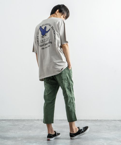 クロップドパンツ メンズ ペインターパンツ 夏 9分 綿麻 コットンリネン 無地 薄手 涼感 日本製 国産 Rd Ghost アールディ ゴースト 2392 ロッキーモンロー Rocky Monroe Magaseek