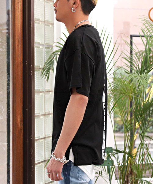 セール 15 Off メッシュアンサンブル Tシャツ タンクトップ 半袖 メンズ アンサンブル 2点セット 重ね着 レイヤード ラグスタイル Luxstyle Magaseek