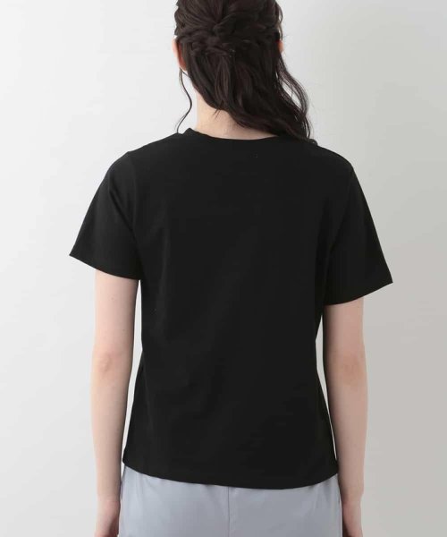OFUON(オフオン)/メッセージロゴ刺繍Tシャツ/img03
