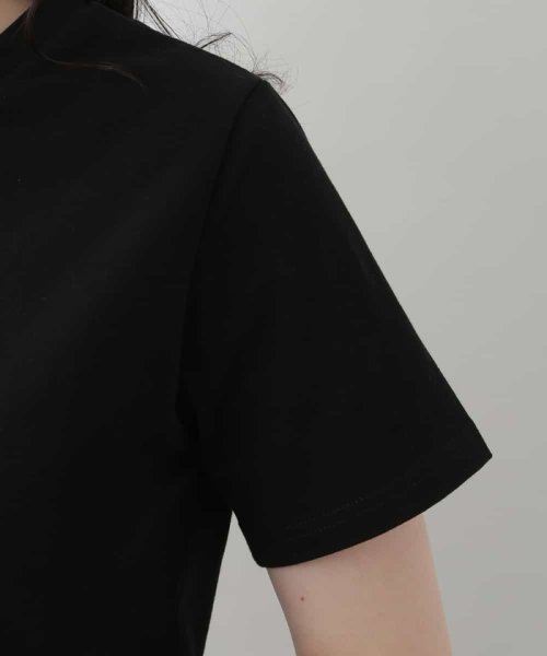 OFUON(オフオン)/メッセージロゴ刺繍Tシャツ/img04