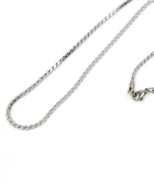 MAISON mou(メゾンムー)/【ego na gh?i/エゴナハイ】stainless necklacce swage chain  type1/ステンレスキヘイスウェッジチェーンネックレス/img04