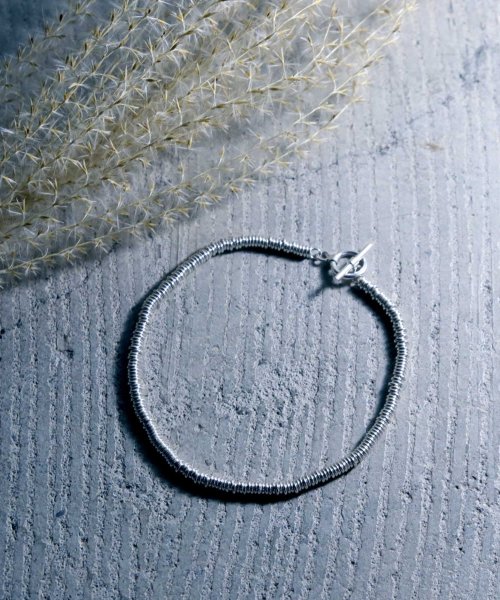 MAISON mou(メゾンムー)/【YArKA/ヤーカ】silver925 circle beads chain bracelet [mus]/サークルビーズチェーンブレスレット　シルバー925/img01