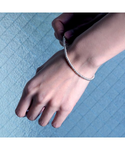 MAISON mou(メゾンムー)/【YArKA/ヤーカ】silver925 circle beads chain bracelet [mus]/サークルビーズチェーンブレスレット　シルバー925/img03