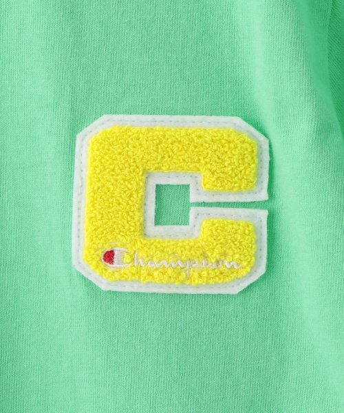 green label relaxing （Kids）(グリーンレーベルリラクシング（キッズ）)/【ジュニア】〔別注〕CHAMPION（チャンピオン）リンガーショートスリーブTシャツ/img09