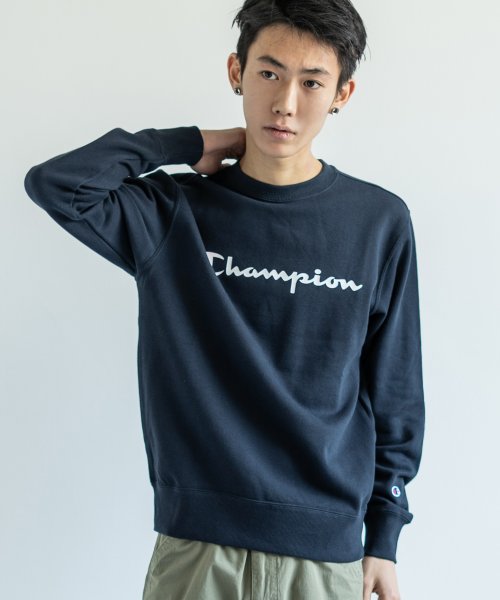 Rocky Monroe(ロッキーモンロー)/トレーナー メンズ スウェット Champion チャンピオン クルーネック 長袖 BASIC ベーシック ロゴ 刺繍 C3－H004 8489/img11