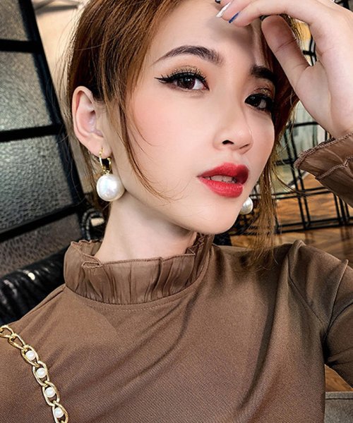 セール 30 Off 一粒 パールピアス レディース 大人っぽい アクセサリー 耳飾り フックピアス おしゃれ大ぶりピアス ミニミニストア Miniministore Magaseek