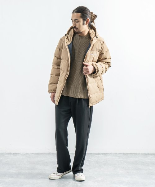 セール Champion チャンピオン ダウンジャケット メンズ アウター Basic ベーシック フード パーカー 防寒 防風 無地 シンプル カジュアル スポーツ ロッキーモンロー Rocky Monroe Magaseek